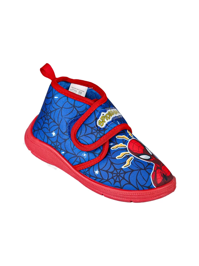 Pantofole alte da bambino con chiusura a strappo - blu