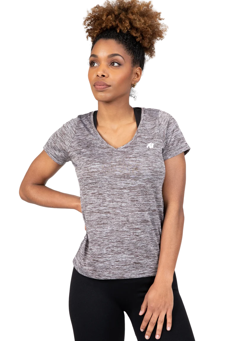 Elmira V-Neck T-Shirt - Gray Melange