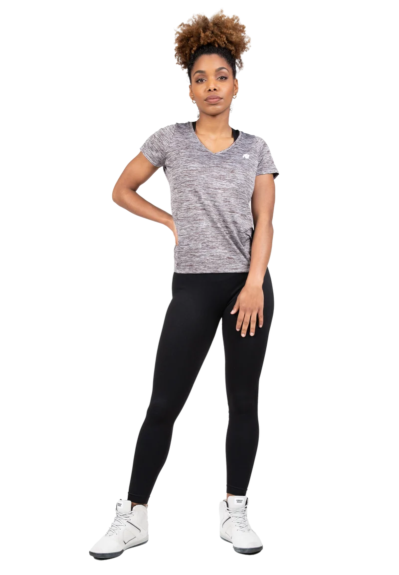 Elmira V-Neck T-Shirt - Gray Melange