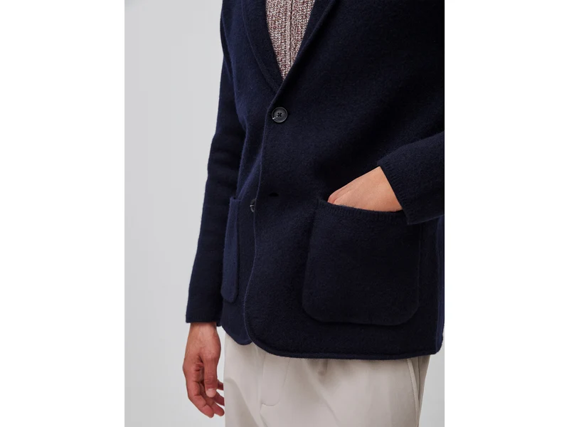 Blazer aus 100% gekochter Wolle