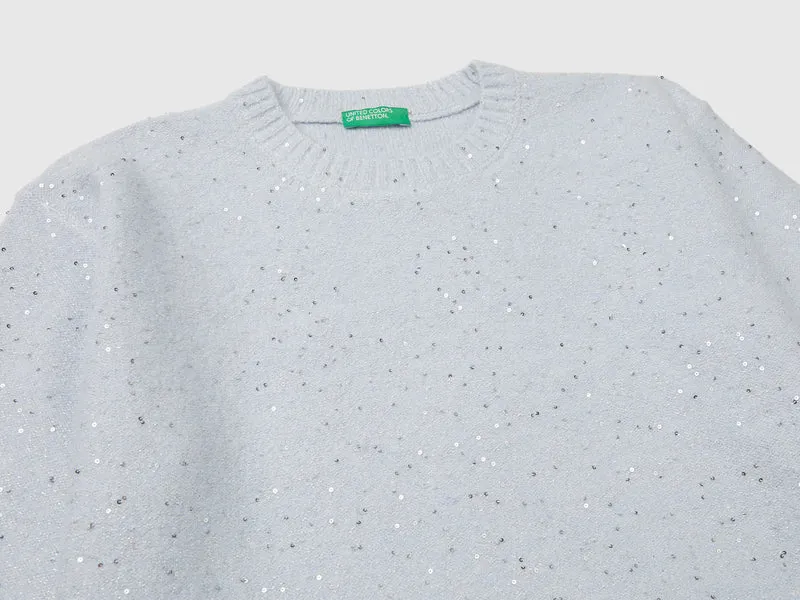 Pullover aus Woll- und Lurexmischung