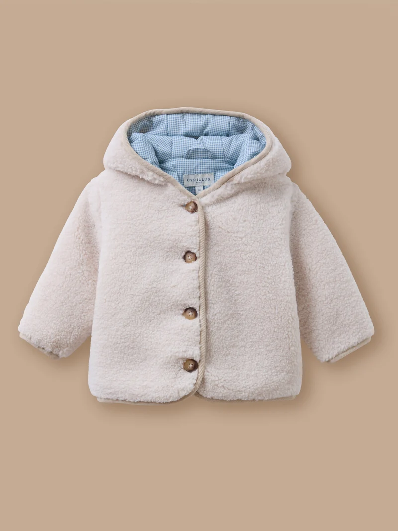 Baby-Burnusjacke aus Sherpa