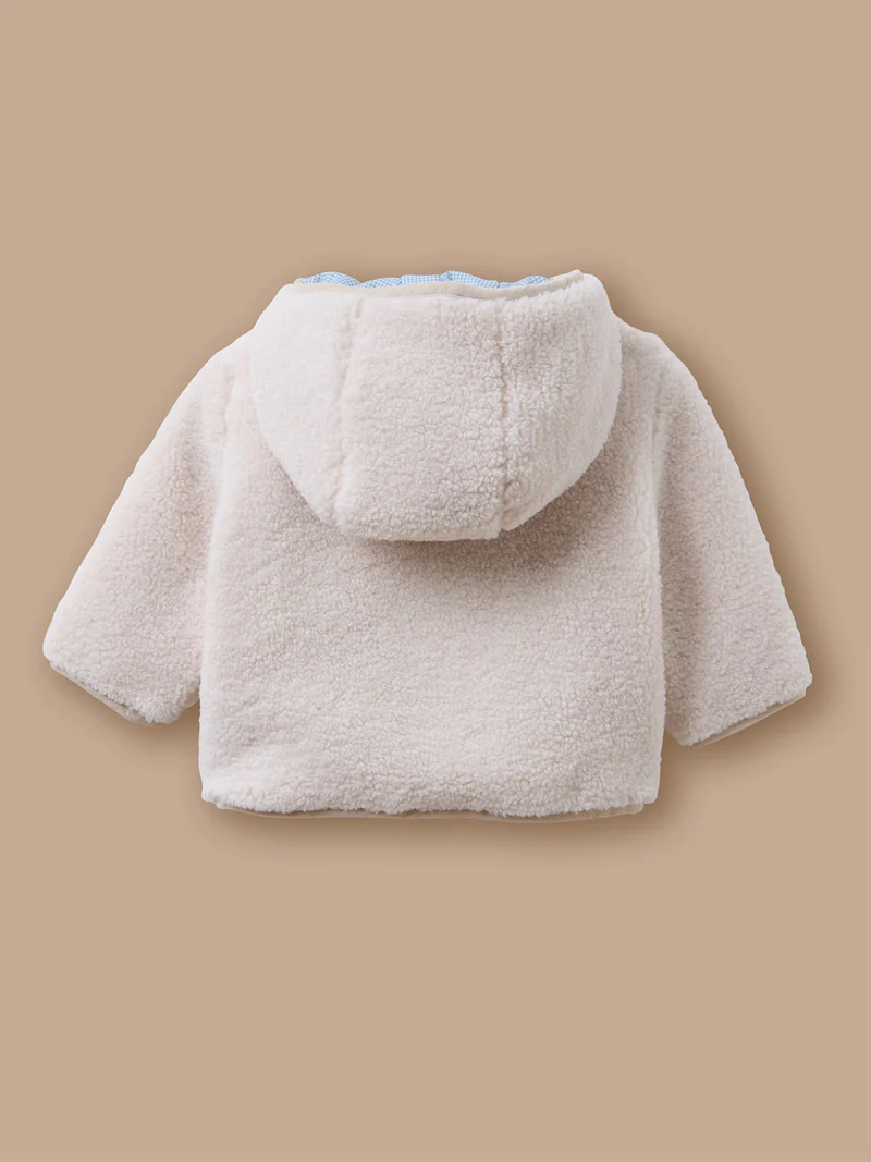 Baby-Burnusjacke aus Sherpa