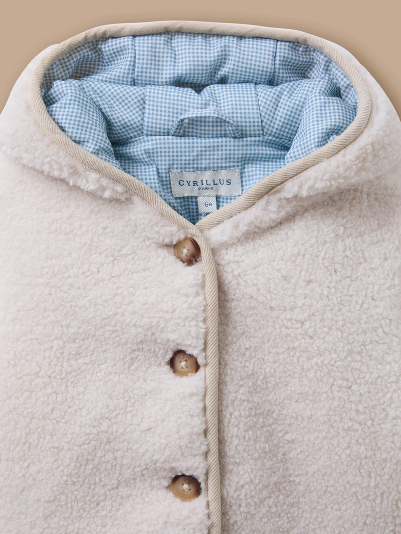 Baby-Burnusjacke aus Sherpa
