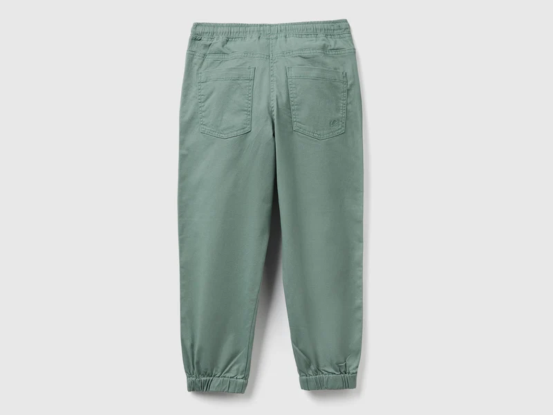 Jogginghose aus elastischer Baumwolle mit Kordelzug