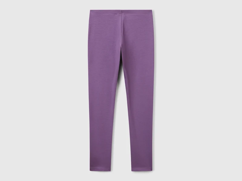Leggings aus elastischer Baumwolle mit Logo