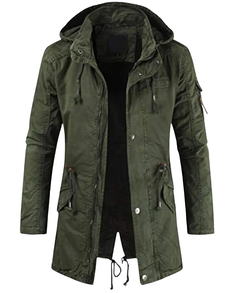 Long Cargo Parka Jacket