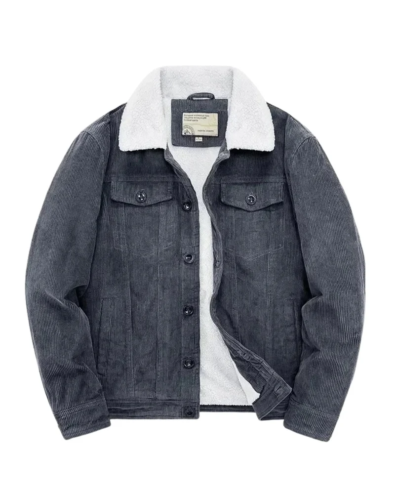 Corduroy Jacket With Cashmere Lining