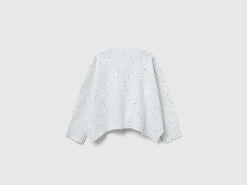 Pullover aus Woll- und Lurexmischung