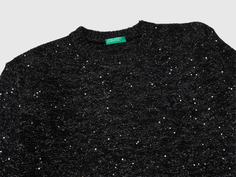 Pullover aus Woll- und Lurexmischung