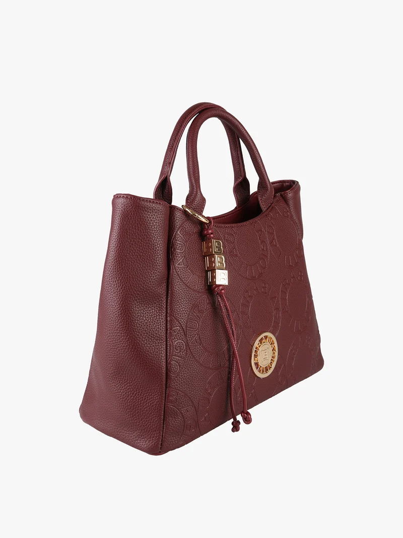 Borsa a mano da donna in ecopelle - bordeaux