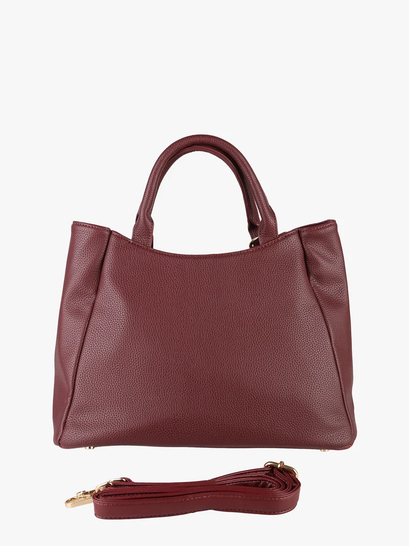 Borsa a mano da donna in ecopelle - bordeaux