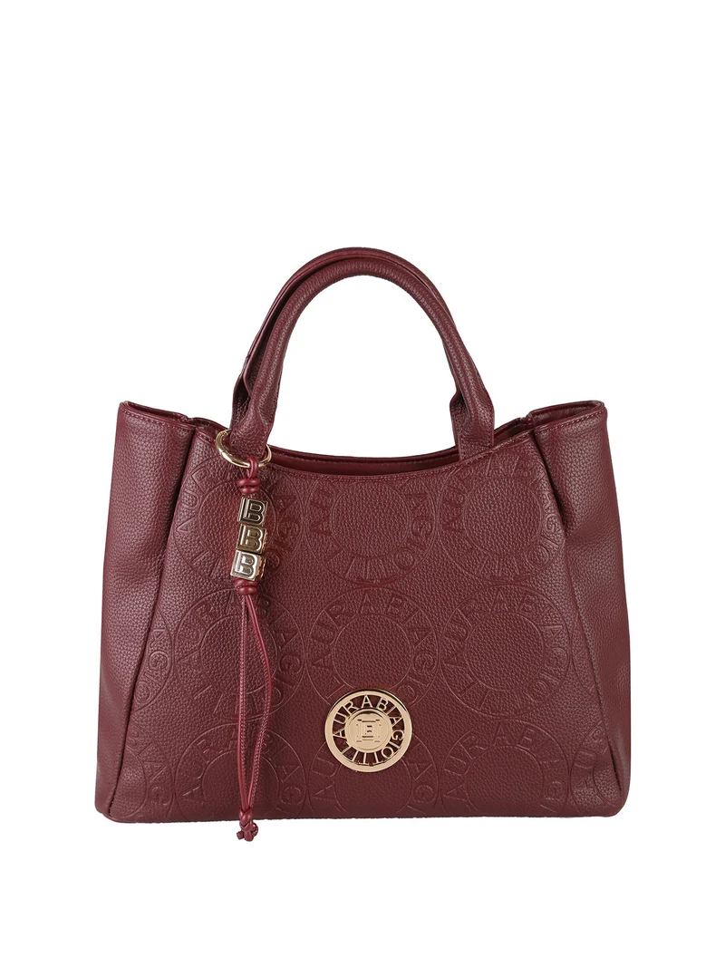 Borsa a mano da donna in ecopelle - bordeaux
