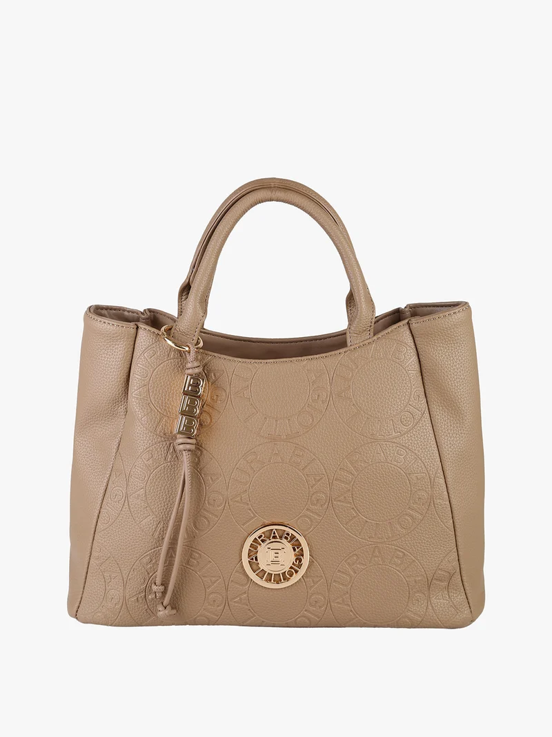 Borsa a mano da donna in ecopelle - sabbia