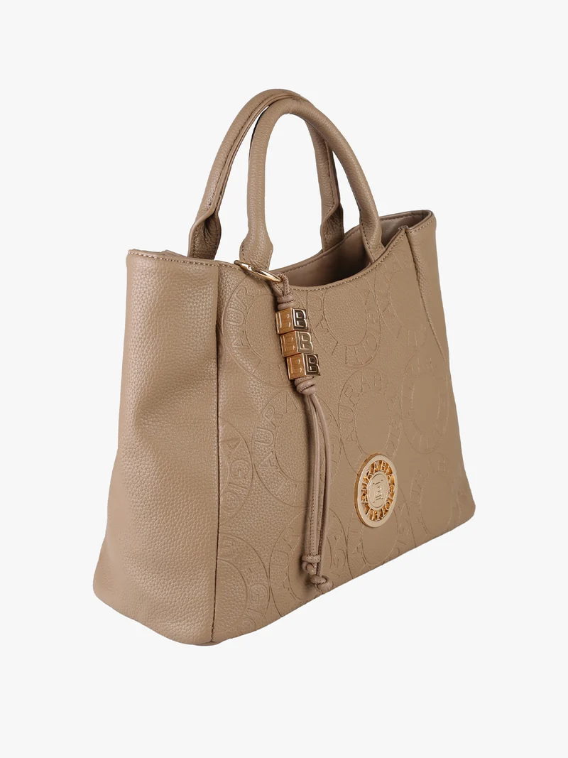 Borsa a mano da donna in ecopelle - sabbia