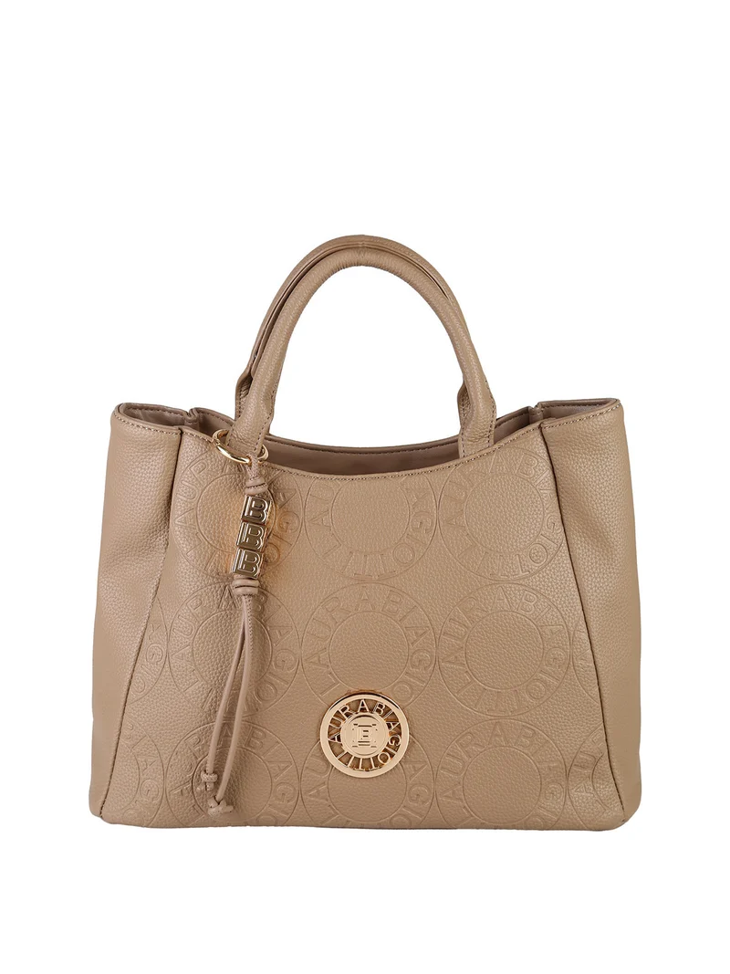 Borsa a mano da donna in ecopelle - sabbia