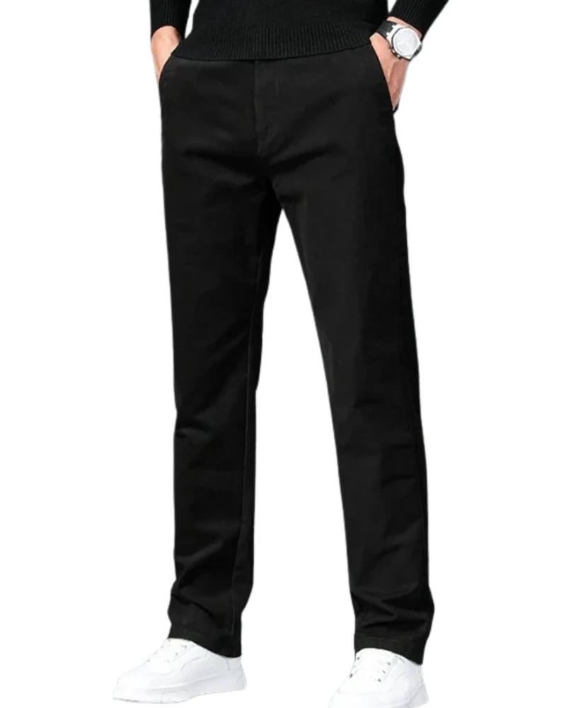 Straight Fit Cotton Pants