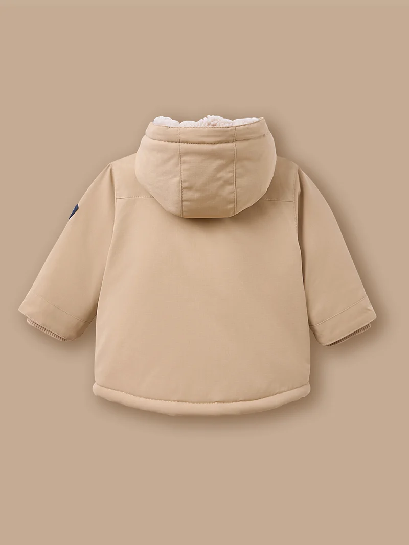 Gefütterte Sherpa-Parka für Babys
