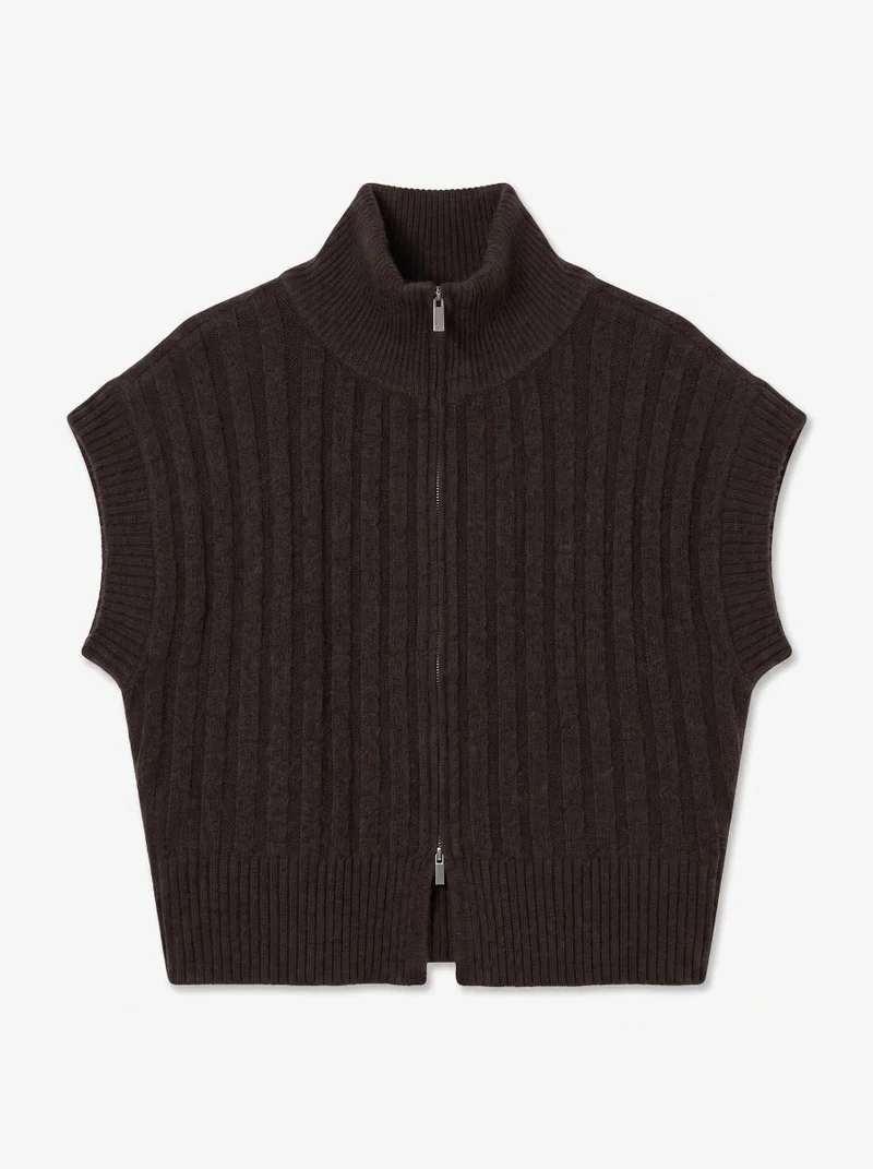 VMBANG RIB SL HIGHNECK ZIPPER VEST NOOS