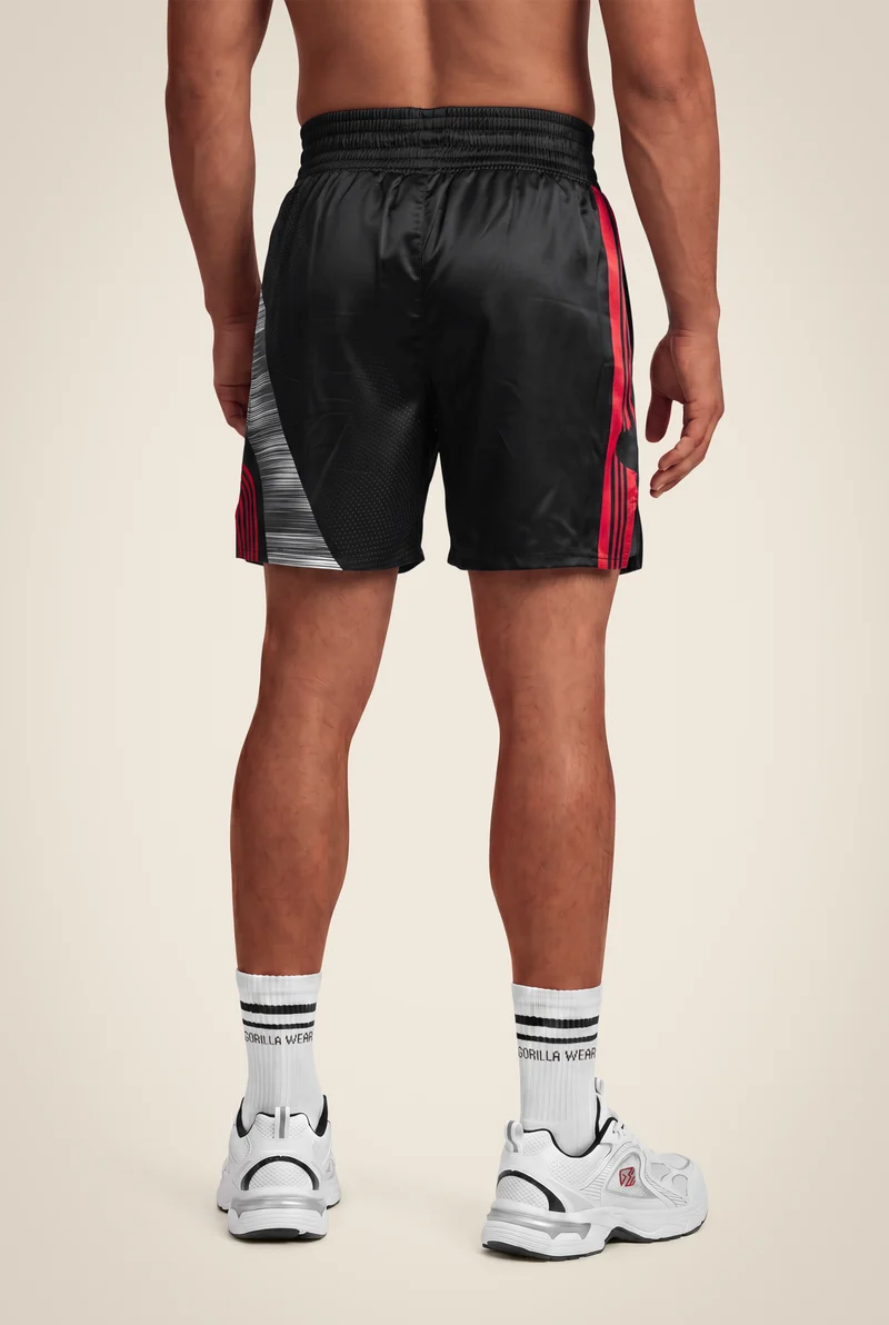 Clayton Boxing Shorts - Black/Red