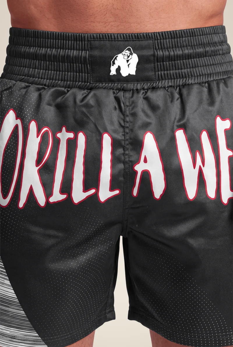 Clayton Boxing Shorts - Black/Red