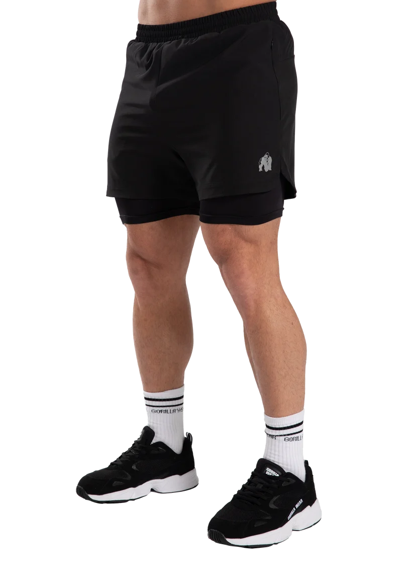 Cortez 2-in-1 Shorts - Black