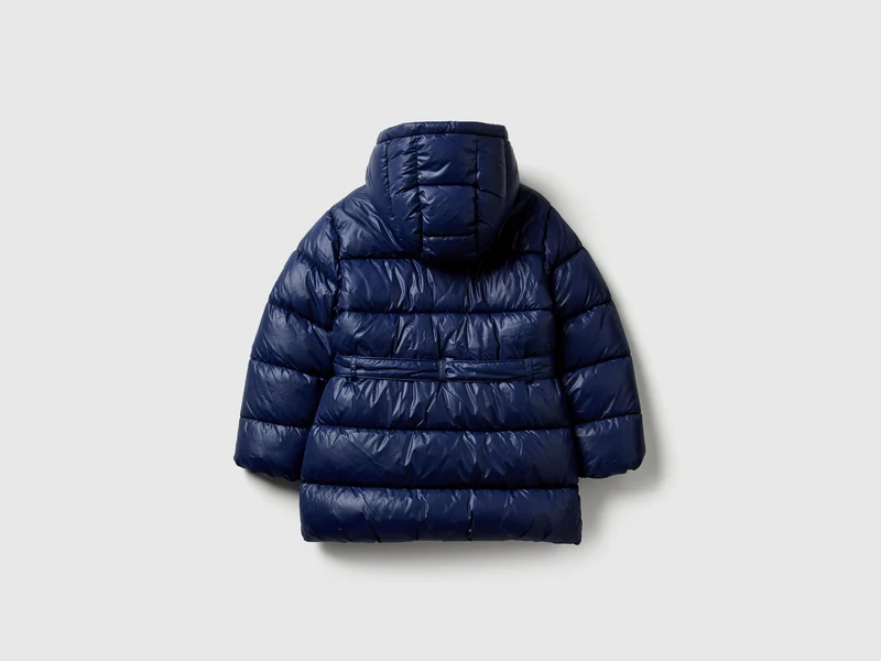 Lange Jacke mit Gürtel