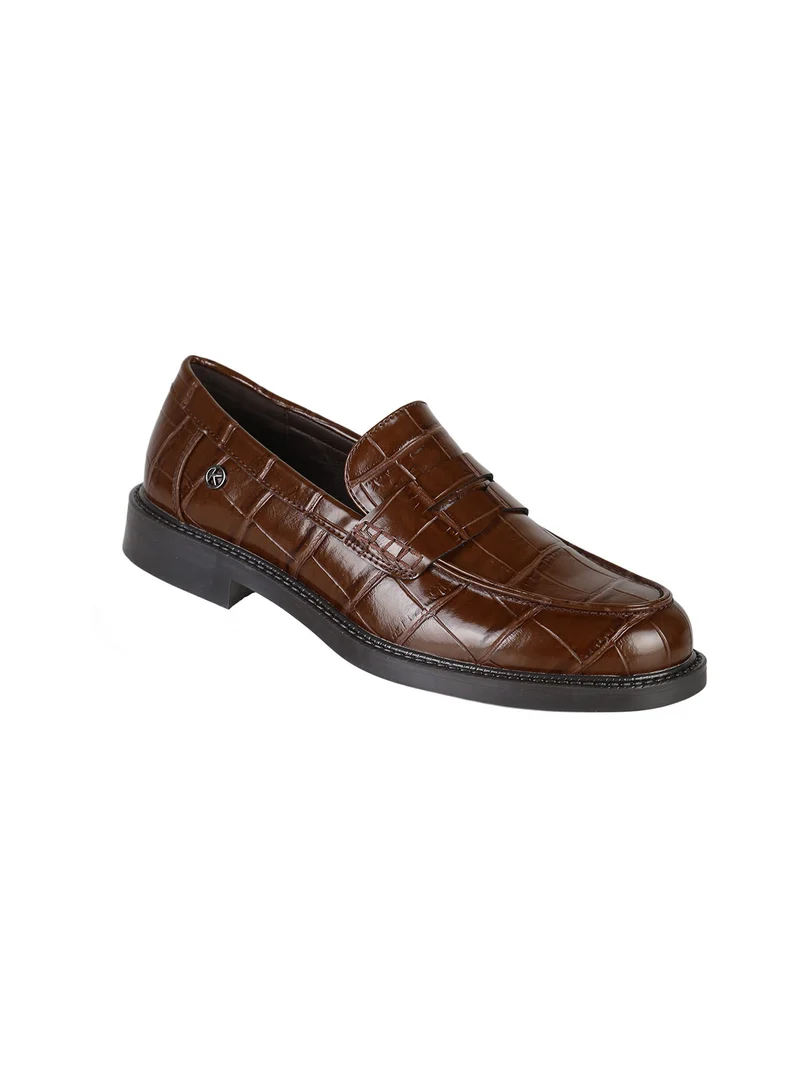 Mocassini donna classici in ecopelle - moro