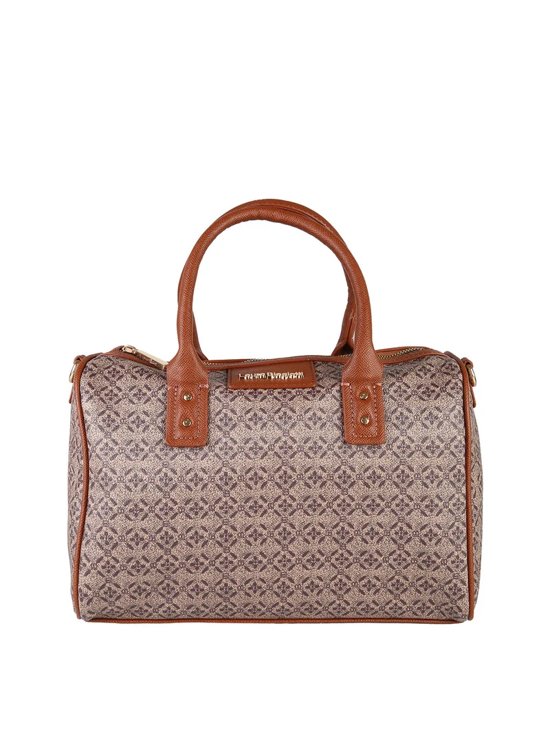 Borsa a bauletto da donna in ecopelle - cuoio