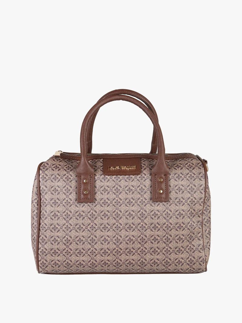 Borsa a bauletto da donna in ecopelle - moro