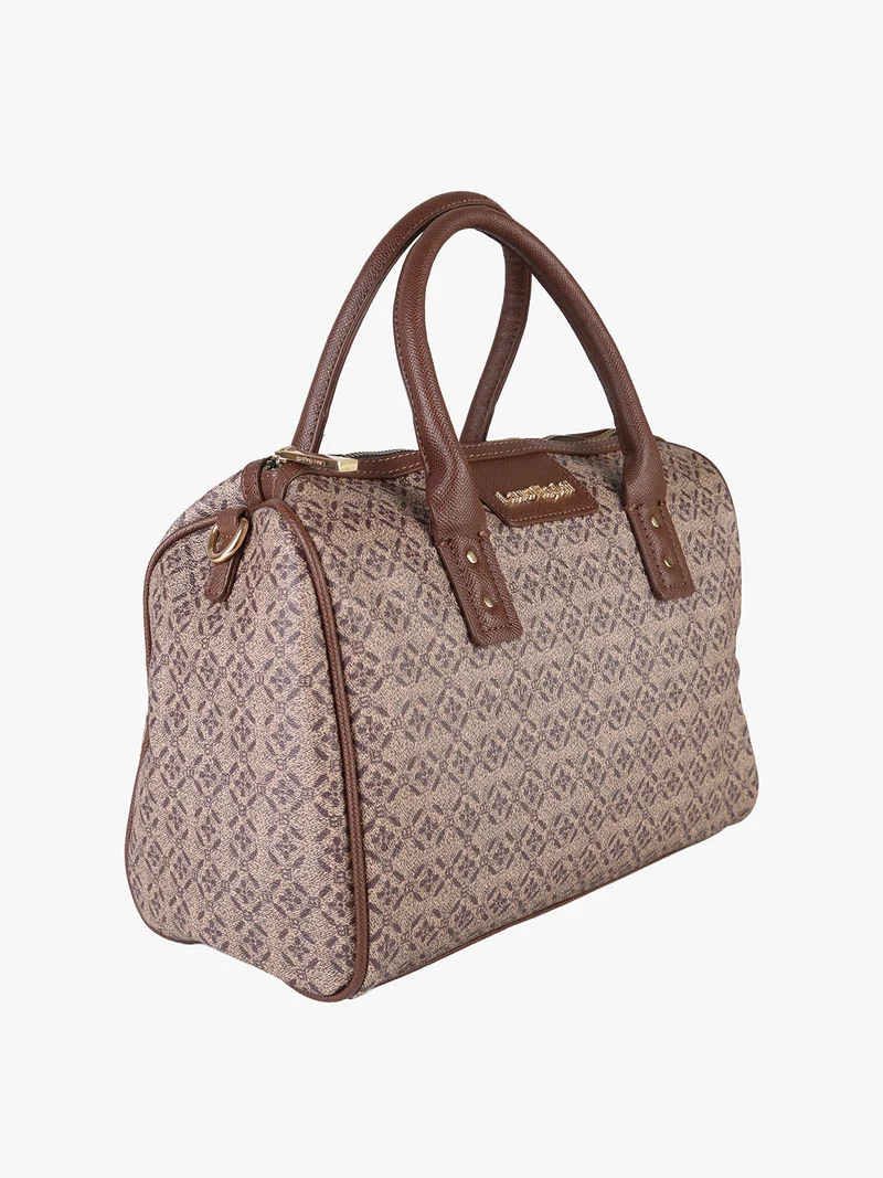 Borsa a bauletto da donna in ecopelle - moro