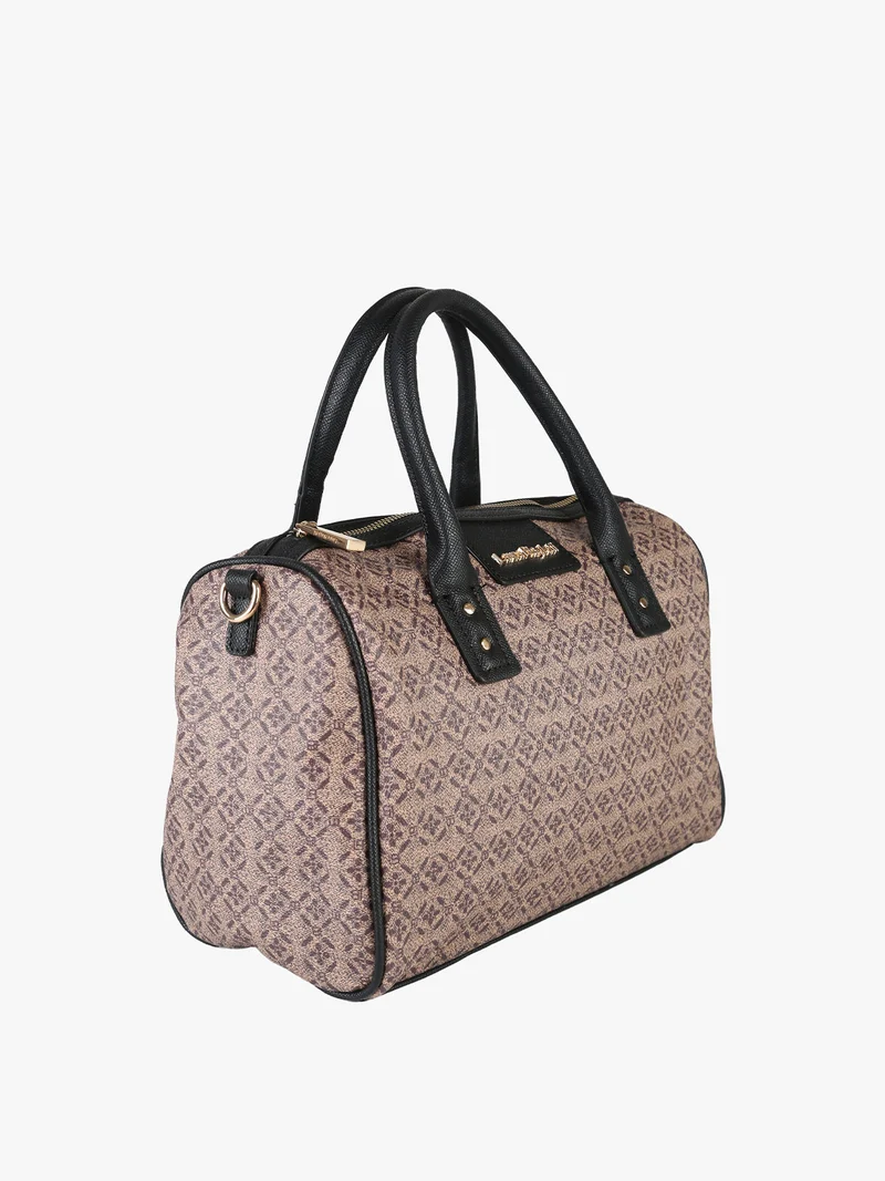 Borsa a bauletto da donna in ecopelle - nero