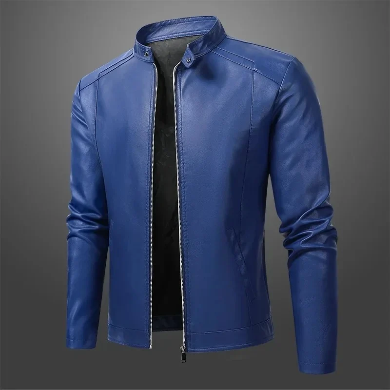 Elegant Men's Biker Leather Jacket