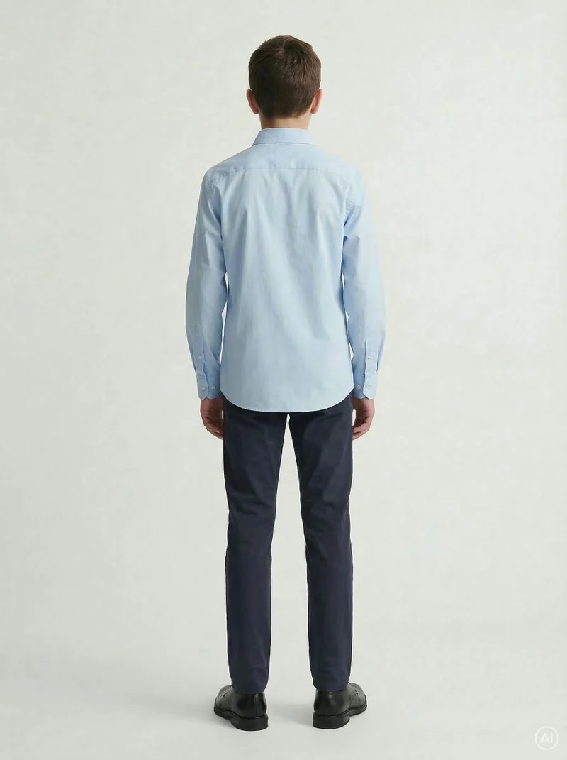 JJEAXEL STRETCH SHIRT LS NOOS JNR