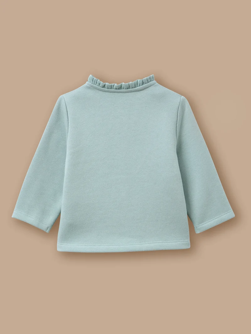 Baby-Cardigan aus Molton