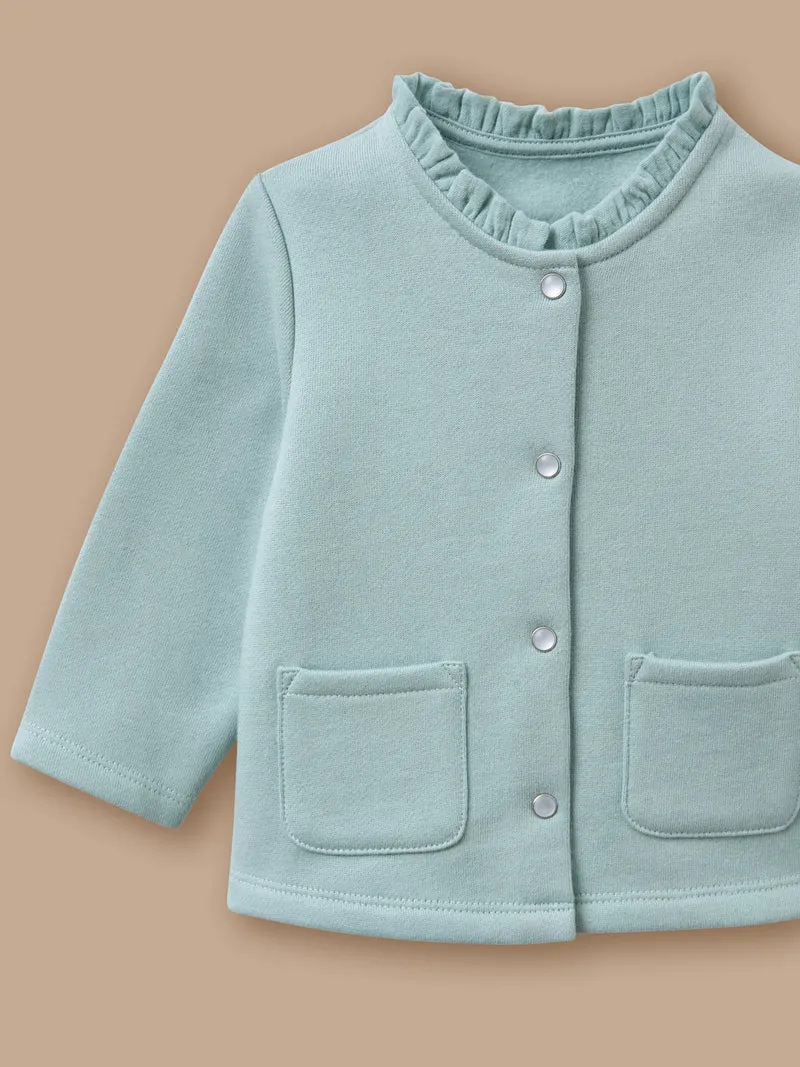 Baby-Cardigan aus Molton