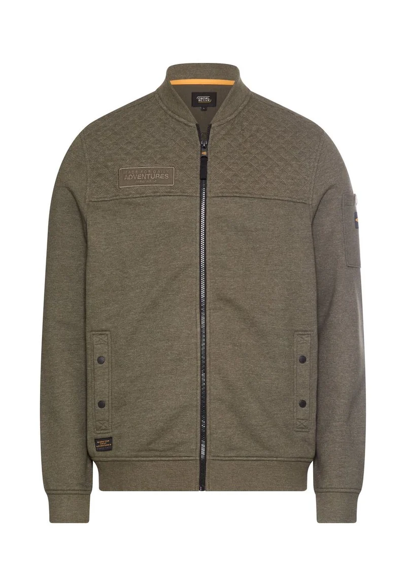 Sweat-Bomberjacke mit Ärmeltasche