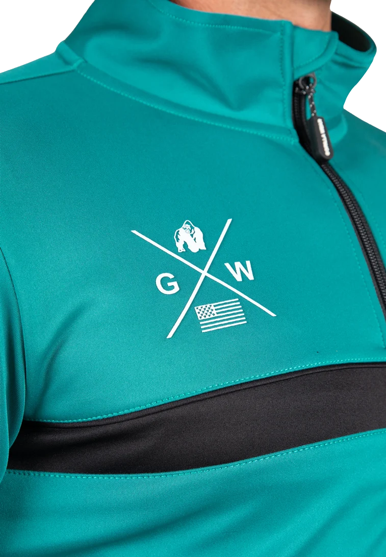Vernon Track Jacket - Teal Green