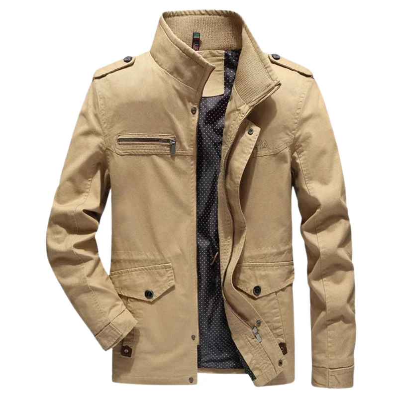 Elegant Cotton Cargo Jacket