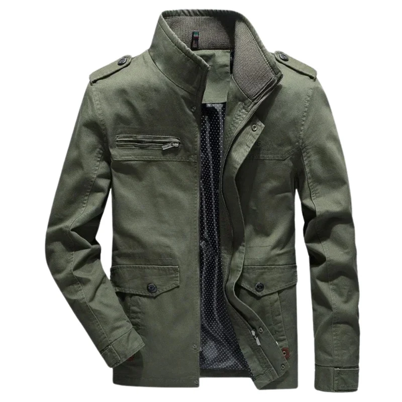 Elegant Cotton Cargo Jacket