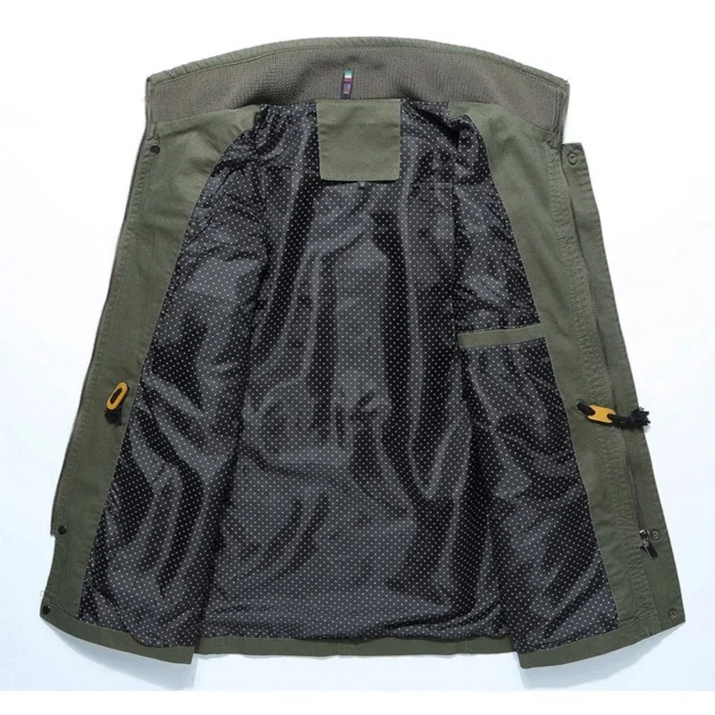 Elegant Cotton Cargo Jacket