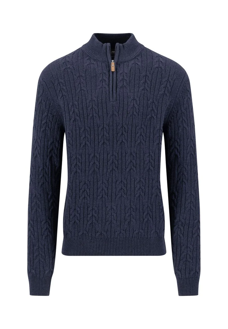 Zip Troyer, Soft Knit Cable*RWS