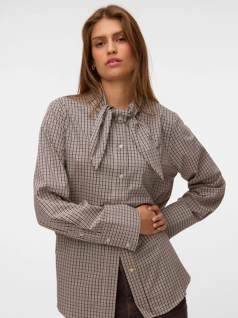 VMSYNNE LS NECK SCARF SHIRT WVN NOOS