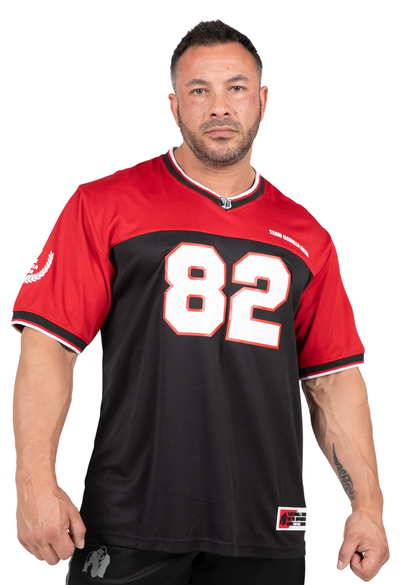 Trenton Football Jersey - Black/Red