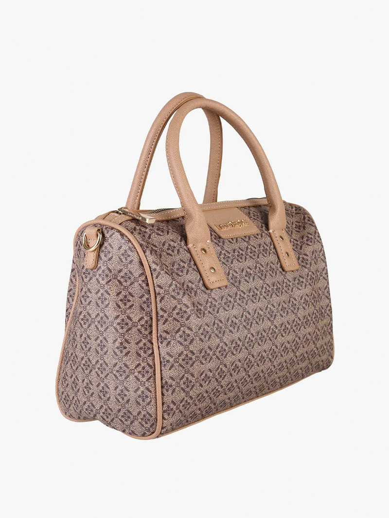 Borsa a bauletto da donna in ecopelle - taupe