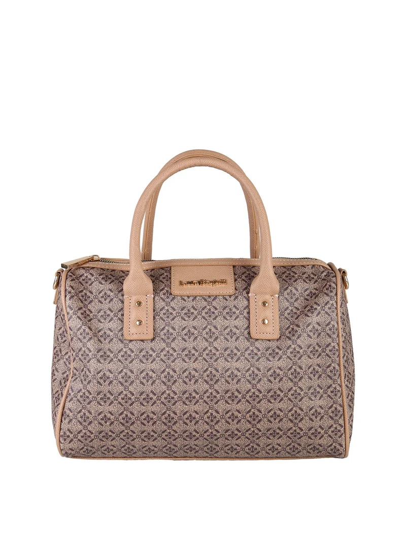 Borsa a bauletto da donna in ecopelle - taupe