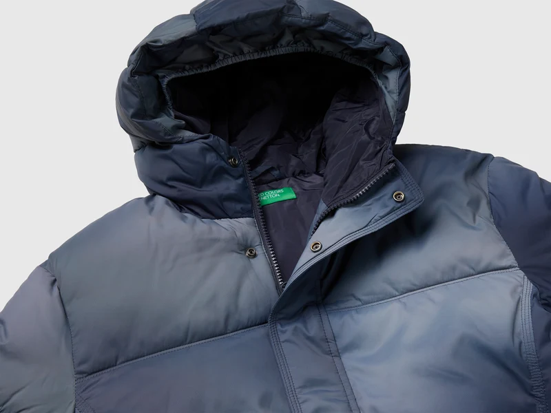 Wattierte Jacke aus schattiertem Nylon