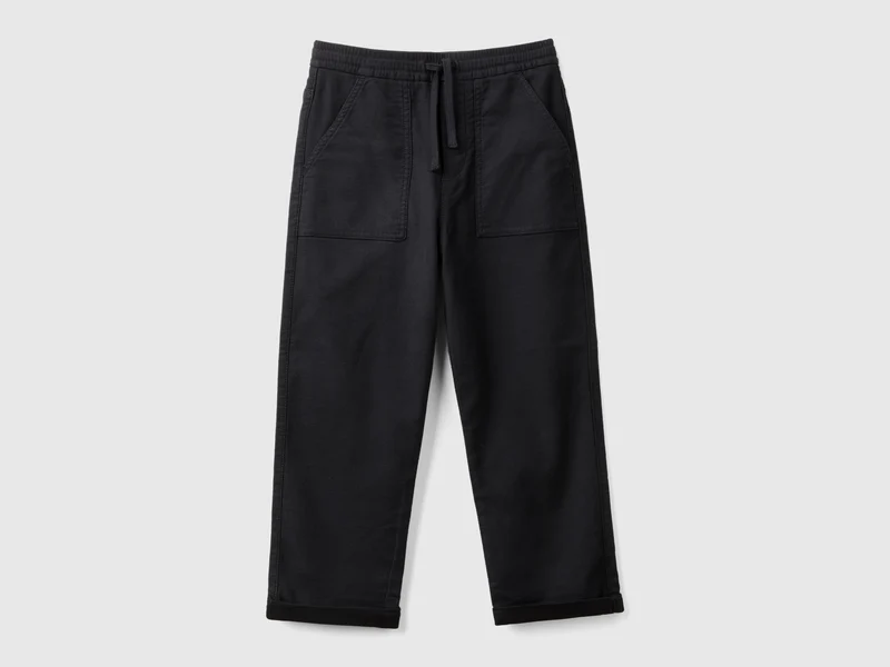Jogginghose aus Baumwollmischung mit Kordelzug