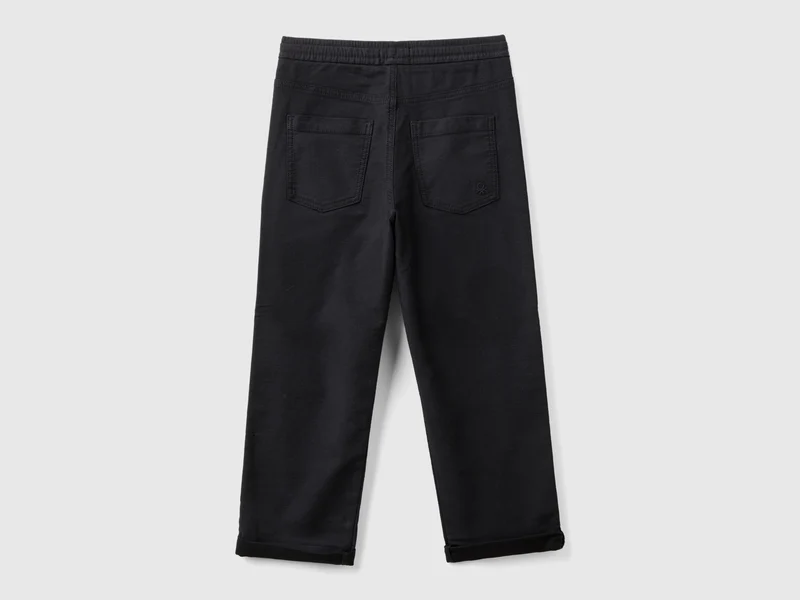 Jogginghose aus Baumwollmischung mit Kordelzug