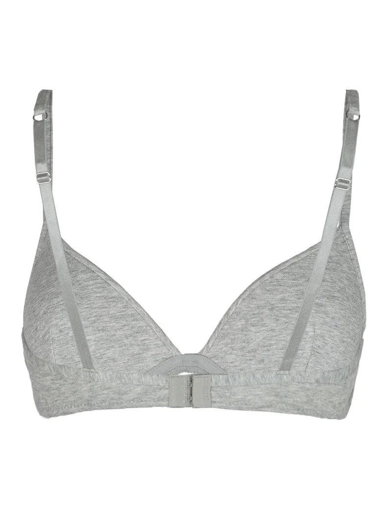 Reggiseno a triangolo in cotone DISCO coppa B - grigio
